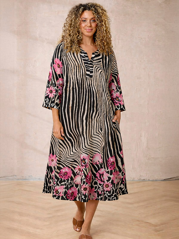 ZH-MADGE - Plus Size Jurk fra Zhenzi