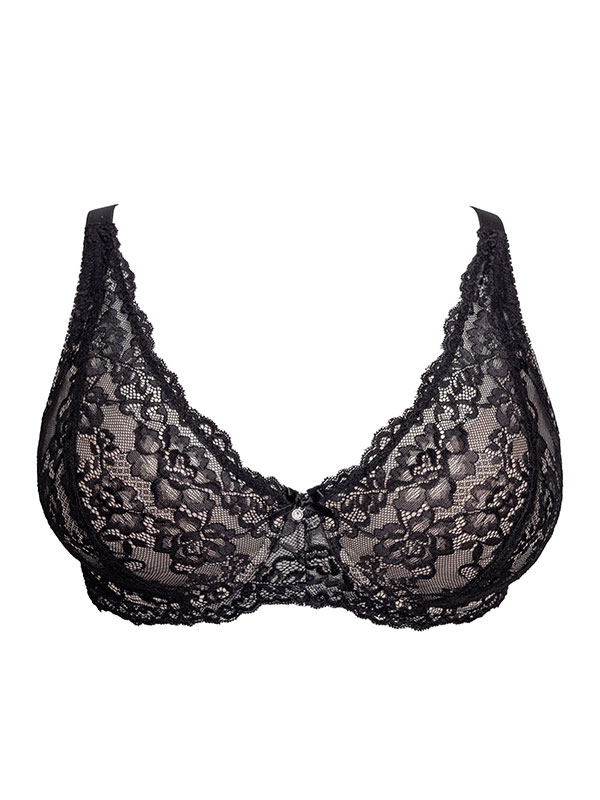 DIANA VATTERET - Plus Size Bh met beugel fra Plaisir