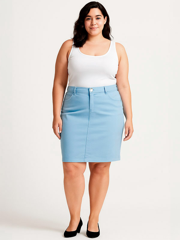 BOYER  - Plus Size Skirt fra Zhenzi