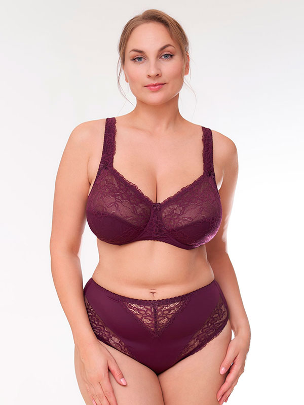 BEATE FULL LACE - Plus Size Bh met beugel fra Plaisir