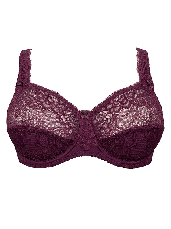 BEATE FULL LACE - Plus Size Bh met beugel fra Plaisir