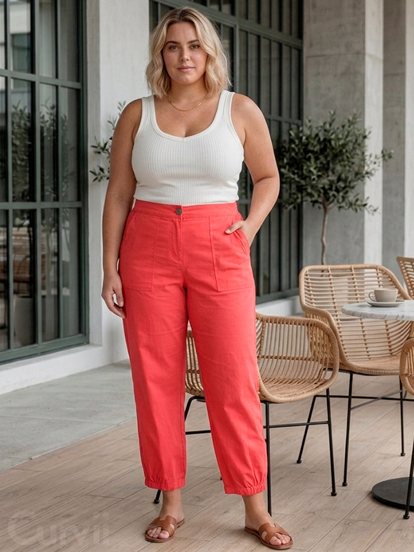GCLARA - Plus Size Broek fra Gozzip