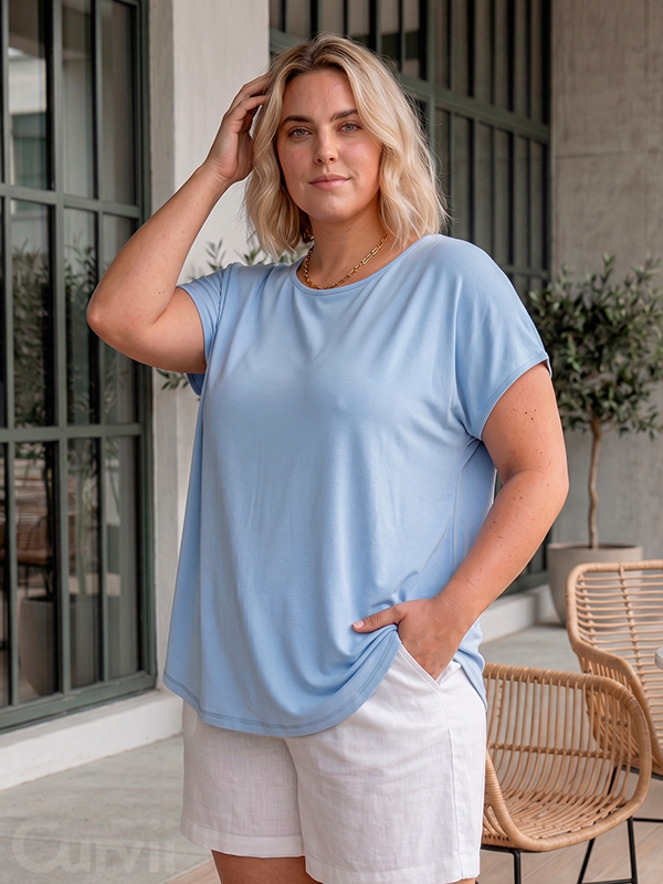 GGITTE - Plus Size T-shirt fra Gozzip