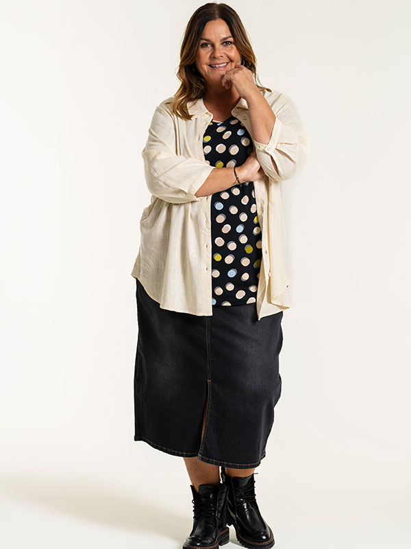 ALENA - Plus Size Skirt fra Gozzip