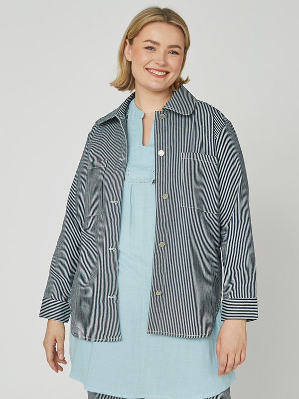 ADFENNA - Plus Size Overhemd fra Adia