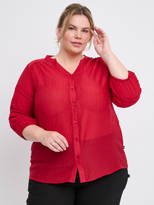 ADFIONE - Plus Size Overhemd fra Adia