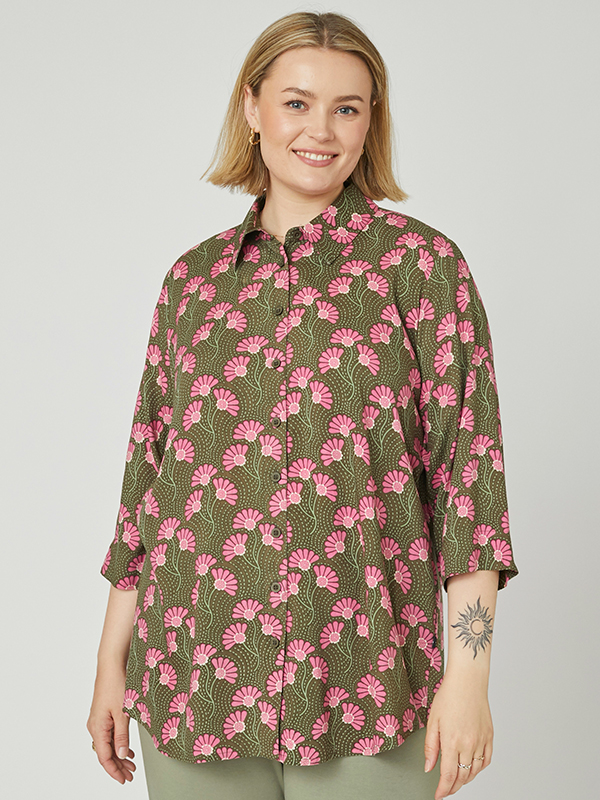 ADFLAVIA - Plus Size Overhemd fra Adia