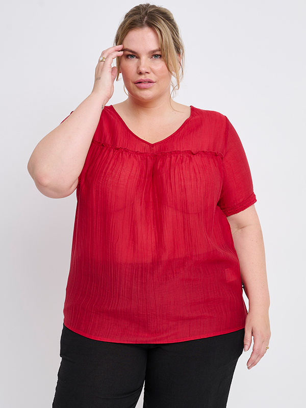 ADFLO - Plus Size Blouse fra Adia