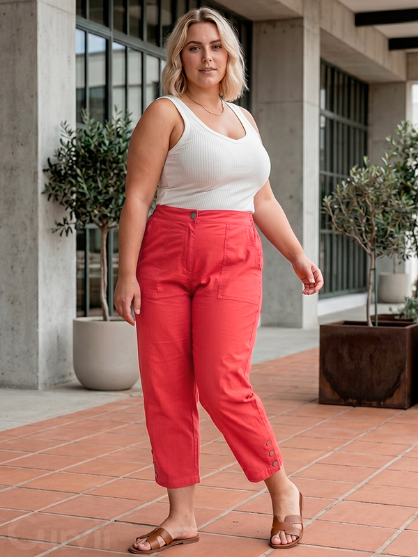 CLARA - Plus Size Broek fra Gozzip