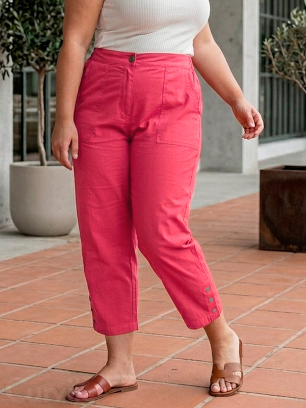 CLARA - Plus Size Broek fra Gozzip