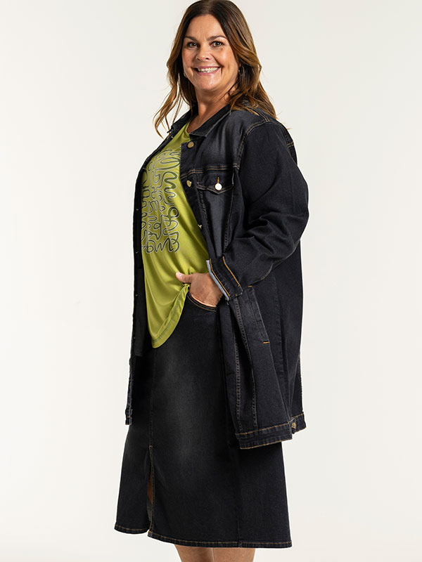 AMELA - Plus Size Jas fra Gozzip