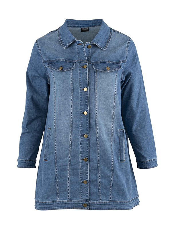 AMELA - Plus Size Jas fra Gozzip