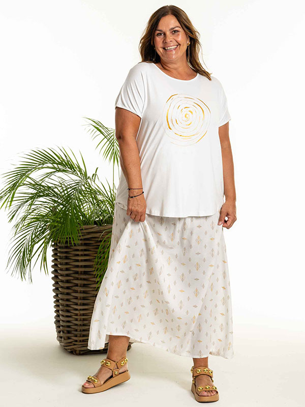 DIA - Plus Size Skirt fra Gozzip