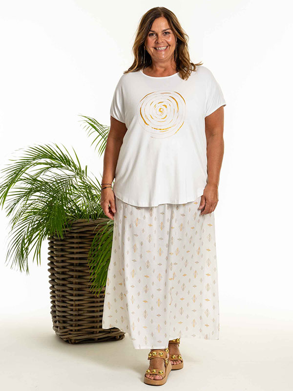 DIA - Plus Size Skirt fra Gozzip