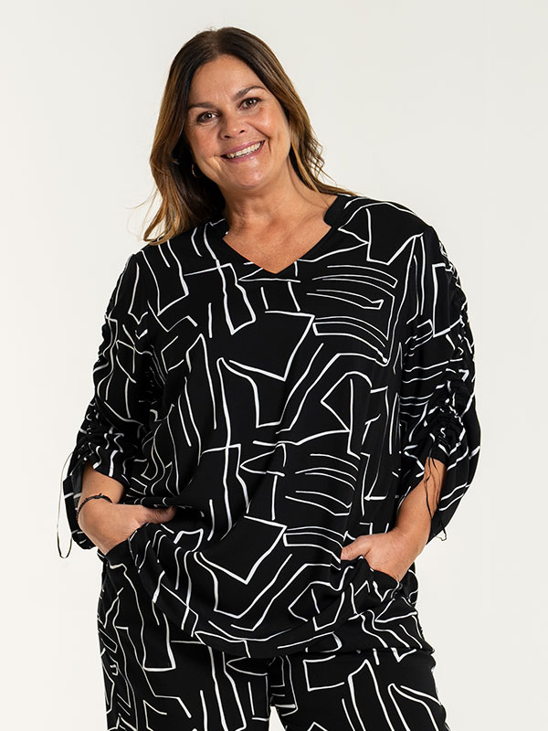 FREJA - Plus Size Blouse fra Gozzip
