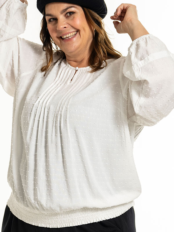 GABRIELLA - Plus Size Blouse fra Gozzip