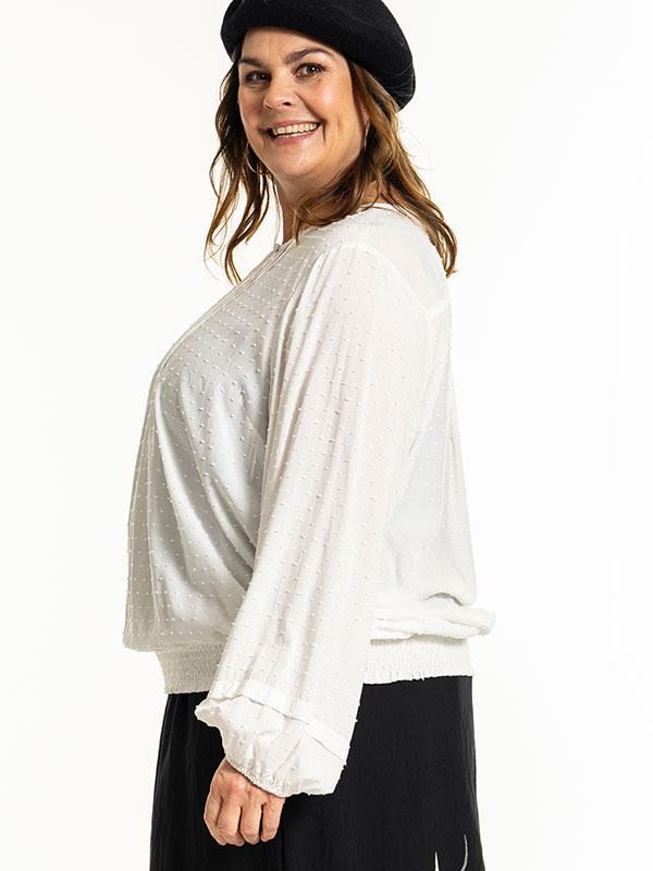 GABRIELLA - Plus Size Blouse fra Gozzip
