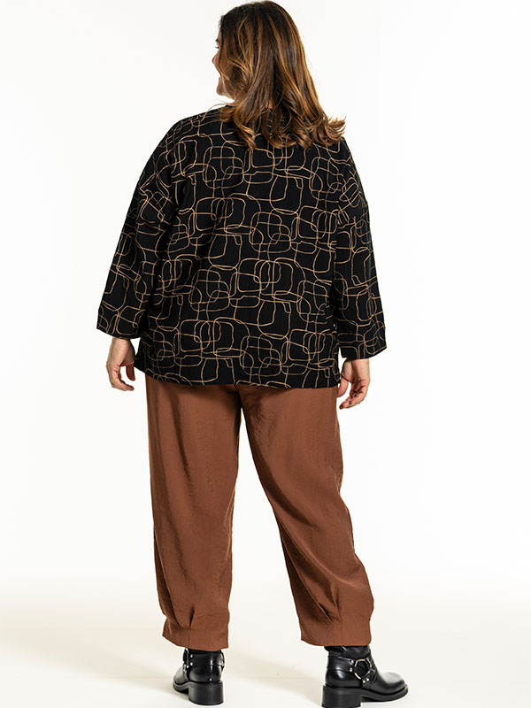 ANNBRIT - Plus Size Overhemd fra Gozzip