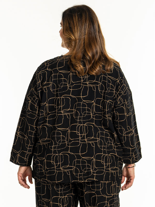 ANNBRIT - Plus Size Overhemd fra Gozzip