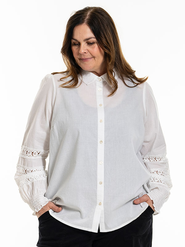 HELIN - Plus Size Overhemd fra Gozzip
