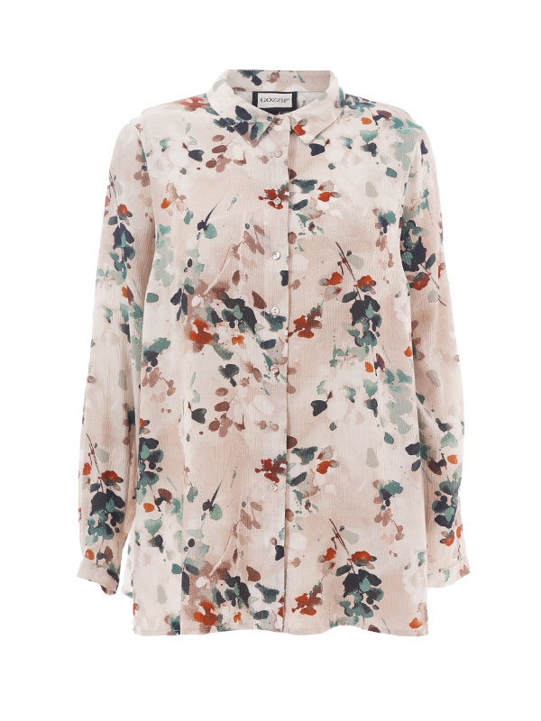 KARINA - Plus Size Overhemd fra Gozzip