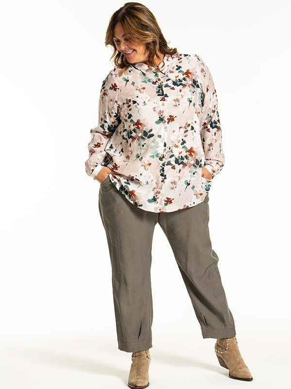 KARINA - Plus Size Overhemd fra Gozzip