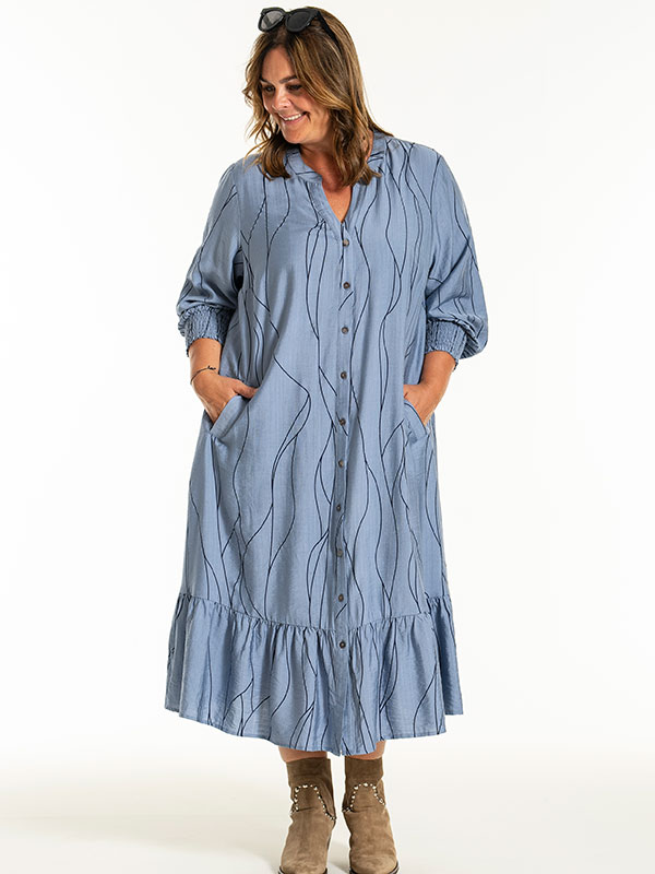 SIGRUN - Plus Size Jurk fra Gozzip