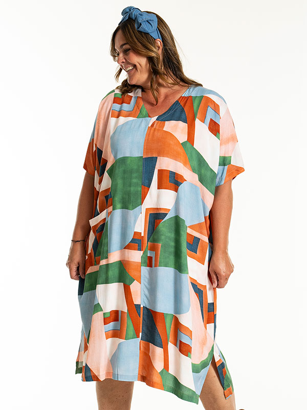 JUSTINA - Plus Size Jurk fra Gozzip