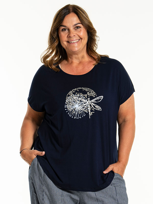 GITTE - Plus Size T-shirt fra Gozzip