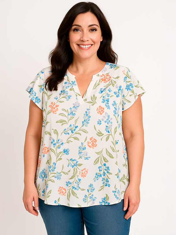 KARUNA - Plus Size Blouse fra Gozzip