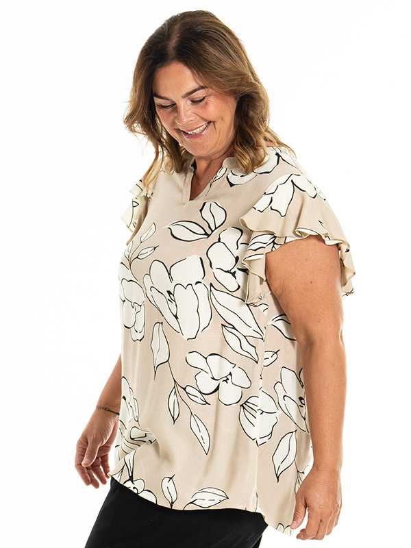 KATHLA - Plus Size Blouse fra Gozzip