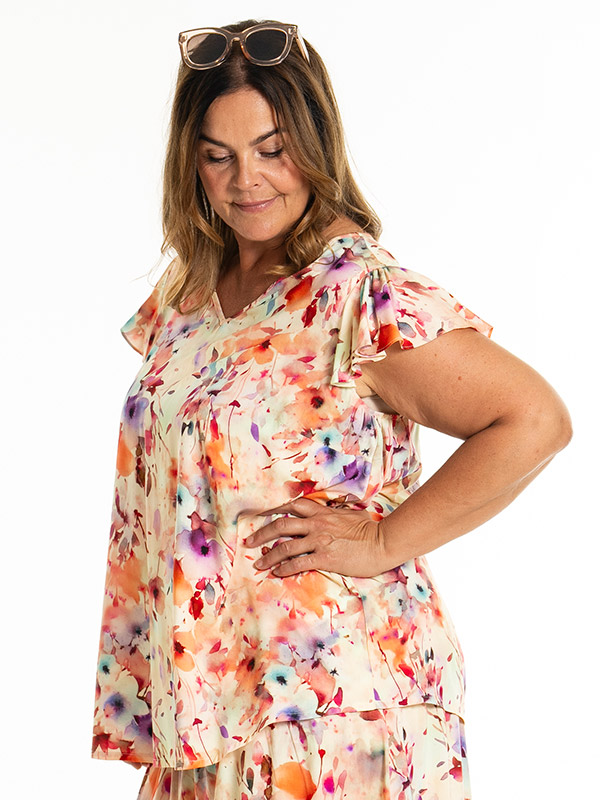 KETTI - Plus Size Blouse fra Gozzip