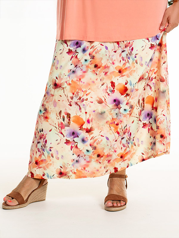 DIA - Plus Size Skirt fra Gozzip