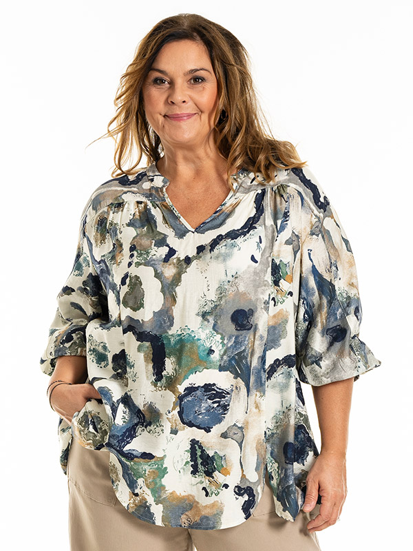 MALINA - Plus Size Blouse fra Gozzip