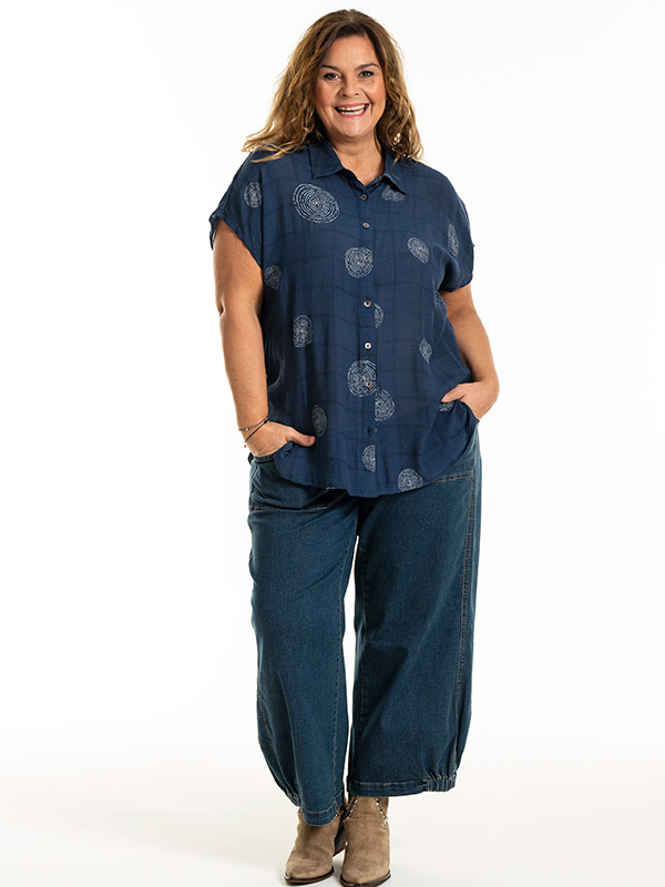 KAISA - Plus Size Overhemd fra Gozzip