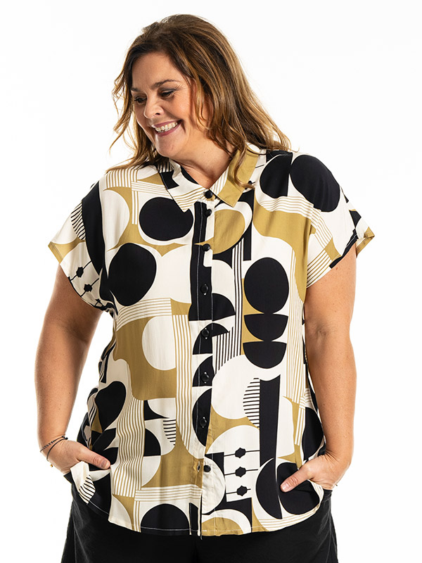 KAISA - Plus Size Overhemd fra Gozzip
