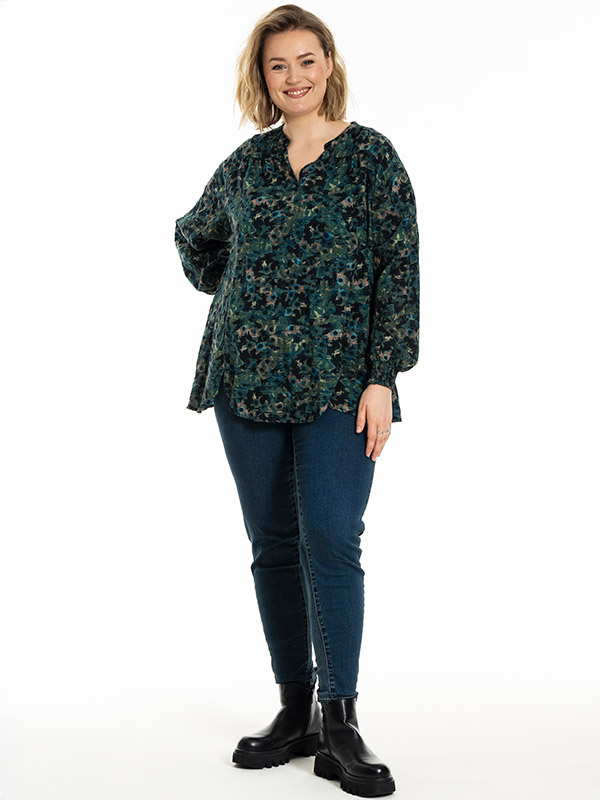 GMALINA - Plus Size Blouse fra Gozzip