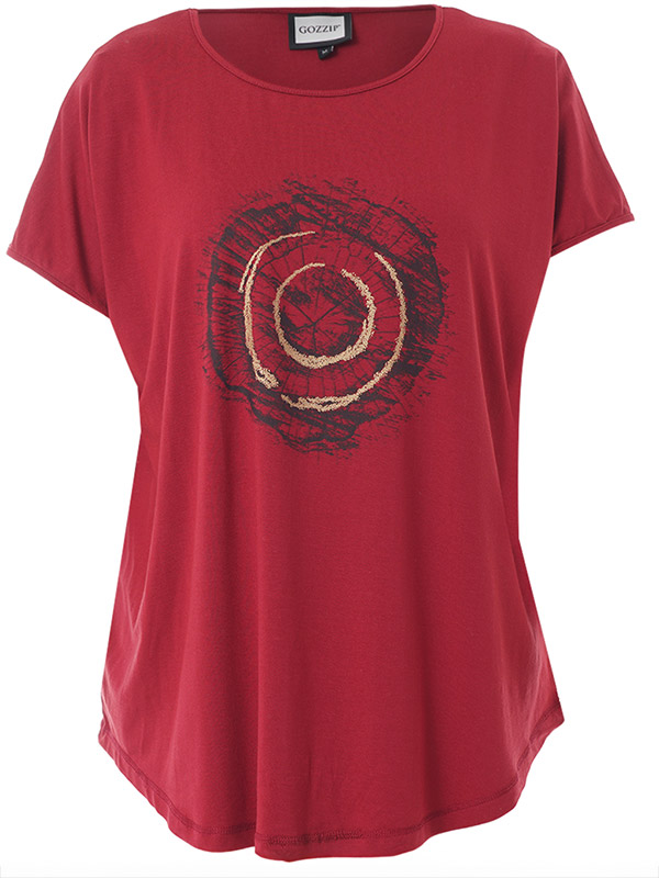 GITTE - Plus Size T-shirt fra Gozzip