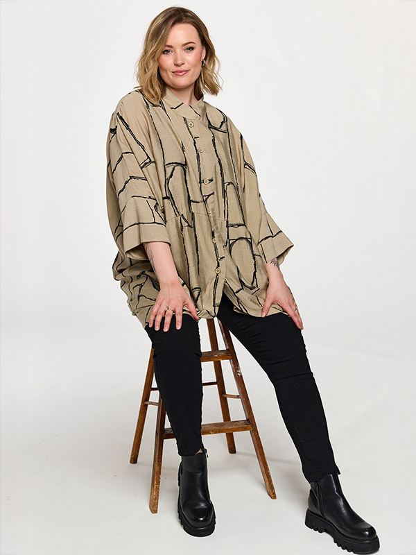 GSILJE - Plus Size Vest fra Gozzip