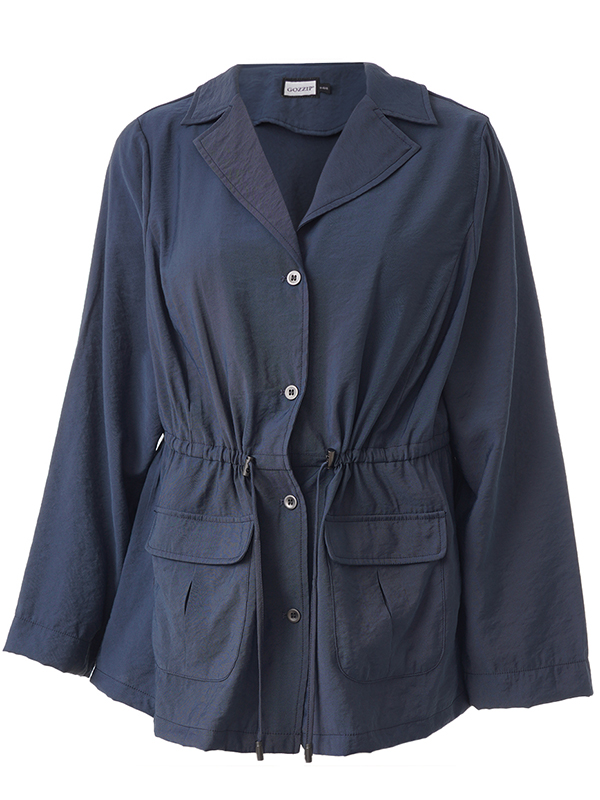 GMELLA - Plus Size Jas fra Gozzip