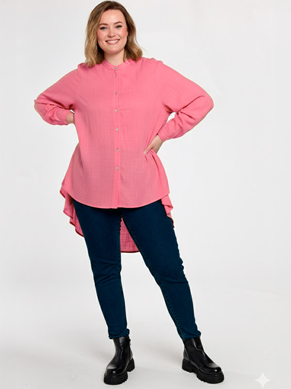 GAGNES - Plus Size Overhemd fra Gozzip