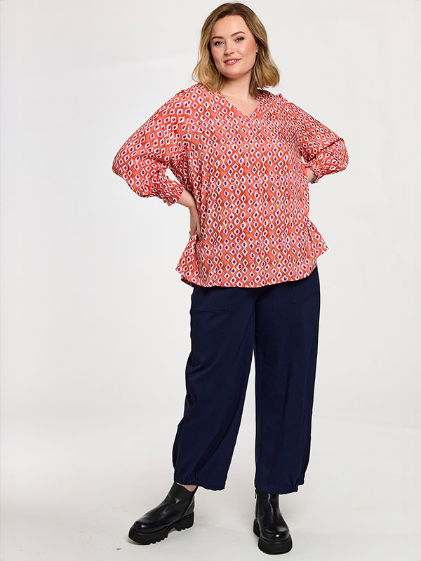 GANNAH - Plus Size Blouse fra Gozzip