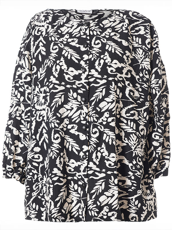 GANNBRIT - Plus Size Overhemd fra Gozzip