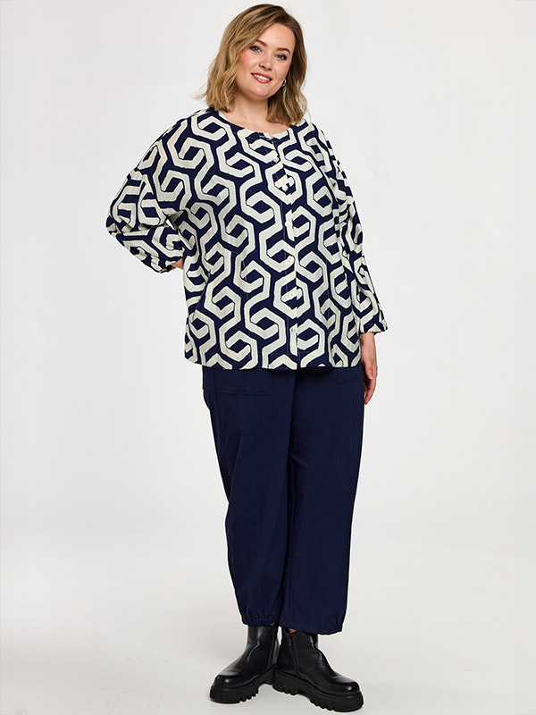 GANNBRIT - Plus Size Blouse fra Gozzip
