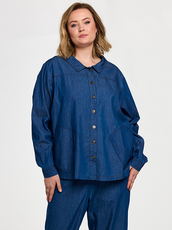 GSIA - Plus Size Overhemd fra Gozzip