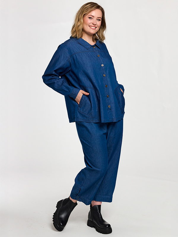 GSIA - Plus Size Overhemd fra Gozzip