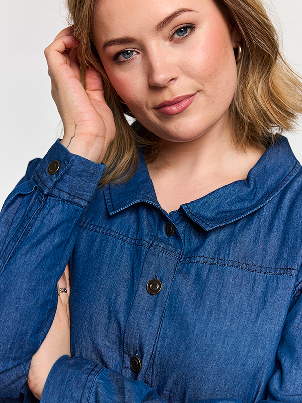 GSIA - Plus Size Overhemd fra Gozzip