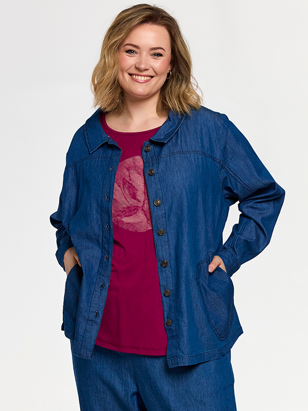 GSIA - Plus Size Overhemd fra Gozzip