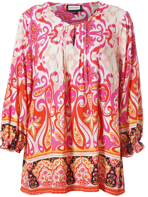 GIBEN - Plus Size Blouse fra Gozzip