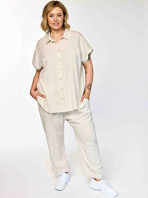 GKAISA - Plus Size Overhemd fra Gozzip